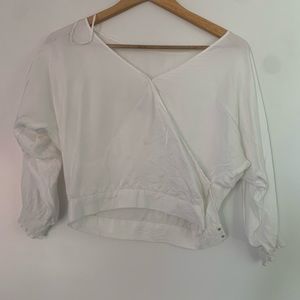 Aritzia Silk Crop Top